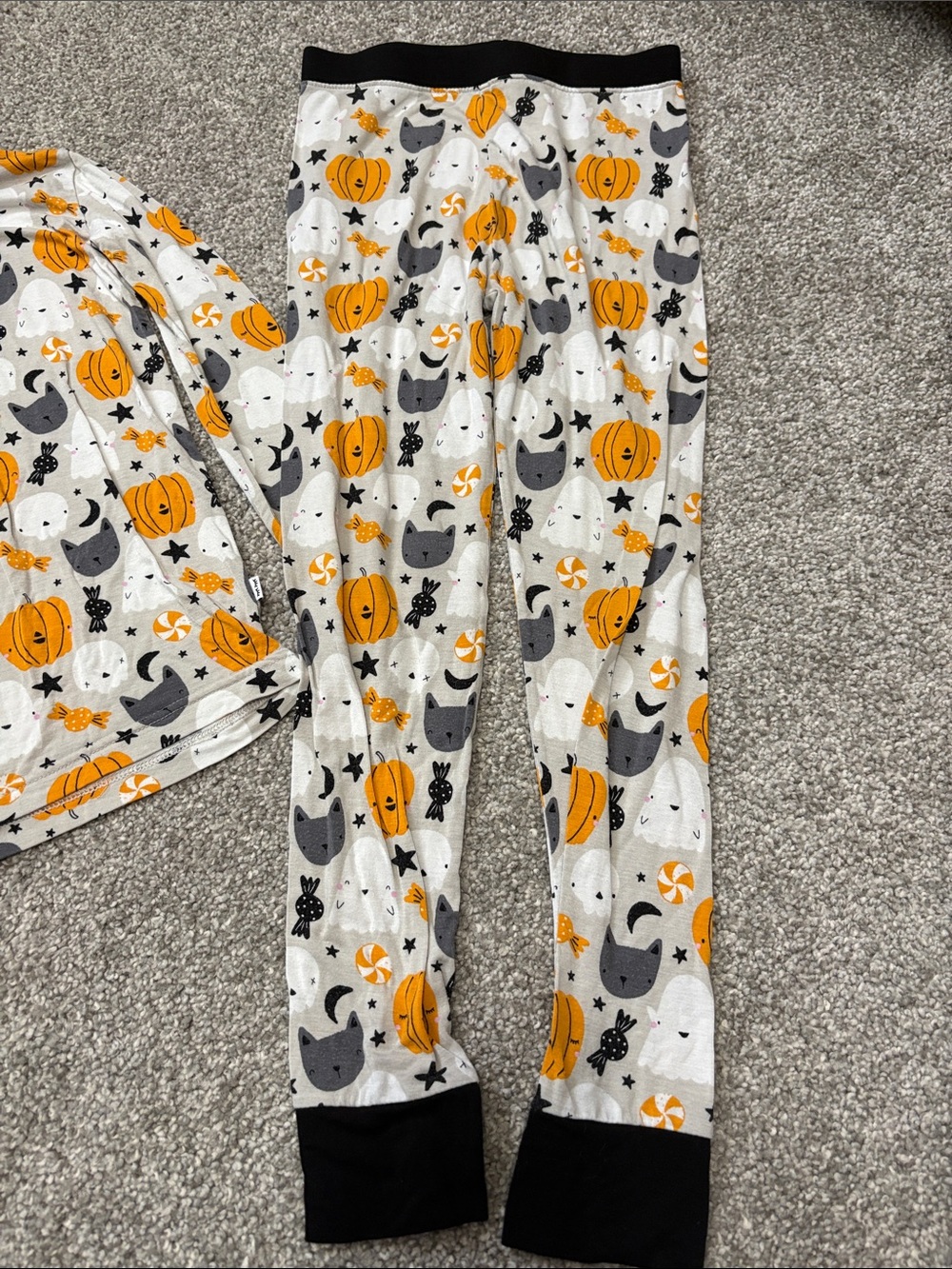 Little Sleepies Boo Crew Pumpkin Halloween Pajamas - Picture 4 of 6